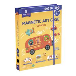 MierEdu Magnetic Art Case Vehicles