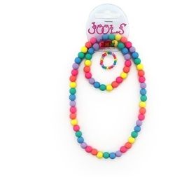 Joolz Bangle, Necklace & Ring Set Rainbow Matt