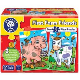 Orchard First Farm Friends 2 X12pc Puzz