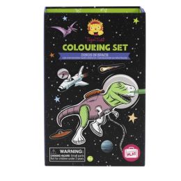Tiger Tribe Colouring Set Dinos in Space (d)