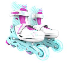 Yvolution Neon Inline Skates Teal & Pink (Size 3-6)