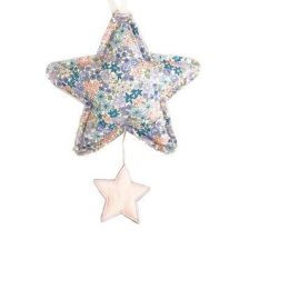 Alimrose Star Musical Sweet Pink Linen & Liberty Blue