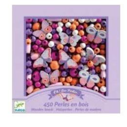 Djeco Wooden Beads Colourful Butterfly