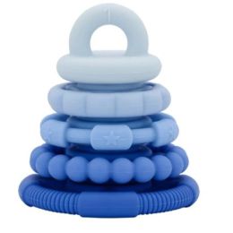 Jellystone Rainbow Stacker & Teether Toy Blueberry Ombre