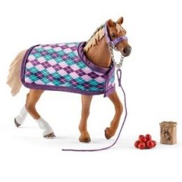 Schleich English Thoroughbred with Blanket