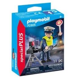 Playmobil Police Officer With Speed Trap (d)