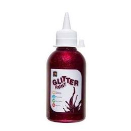 Glitter Paint 250ml Magenta