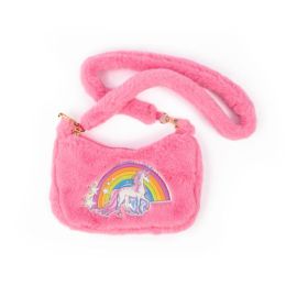 Great Pretenders Pink Rainbow Cuddle Crossbody Purse
