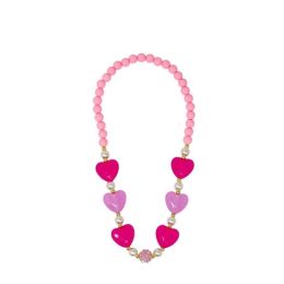 Pink Poppy Ballet Heart & Pearl Necklace