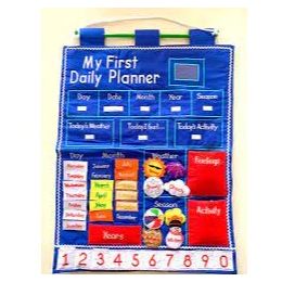 My First Daily Planner Wall Hanging Blue