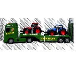 Super Sized Farm Semi Trailer & Two Tractors