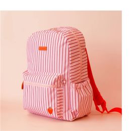 Fox & Fallow Strawberry Stripe Backpack