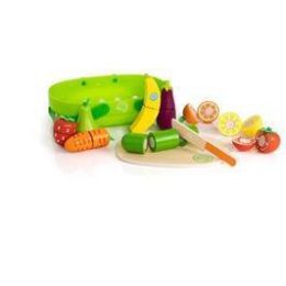 Fat Brain Pretendables Fruit & Veggie Basket Set