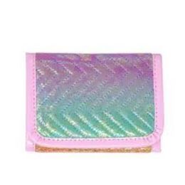 Pink Poppy unicorn Dreamer Quilted Rainbow Wallet