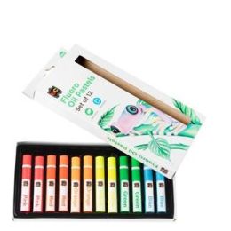 Jumbo Oil Pastels Fluro 12pc