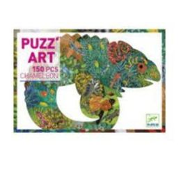 Djeco 150pc Shaped Puzzle Art Chameleon