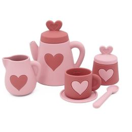Pink Silicone Tea Set