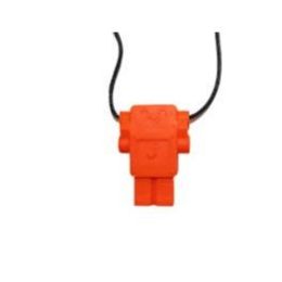 Jellystone Chewable Pendant Robot Orange