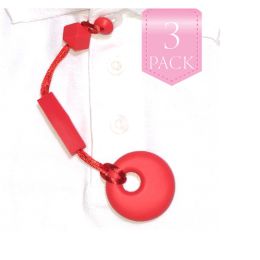 Shirt Saver – Button Hole – Circle – 3 pack Red