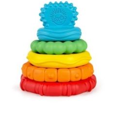 Hape Baby Einstein Stack & Teethe Multi Textured Tetther Toy