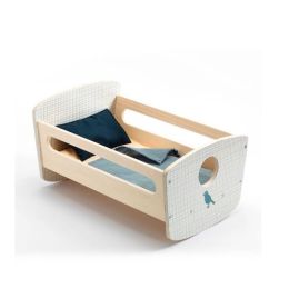 Djeco Doll's Rocking Bed Blue