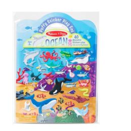 Melissa & Doug Reusable Puffy Sticker Play Set Ocean
