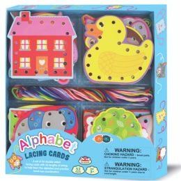 Buddy & Barney Alphabet Lacing Cards