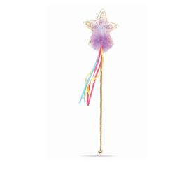 Great Pretenders Multi Pastel and Gold Glitter Rainbow Wand