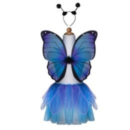 Great Pretenders Midnight Butterfly Tutu With Wings & Headband Size 4-6yr