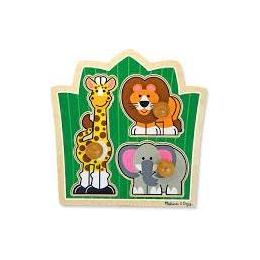 Melissa & Doug Jumbo Knob Jungle Friends
