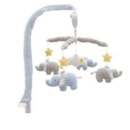 Musical Cot Mobile Set Mason Elephant (d)