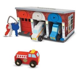 Melissa & Doug Lock & Roll Rescue Truck Garage