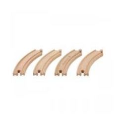 Everearth 4pc Curved Train Track (d)