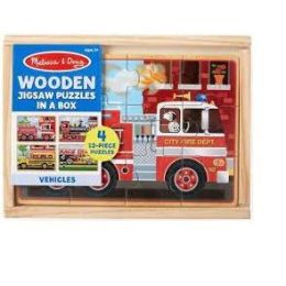 Melissa & Doug Vehicle Puzzles In Box