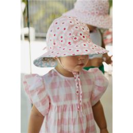 Acorn Camellia Wide Brim Reversible Sunhat Medium 52cm