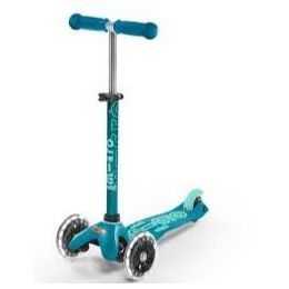 Mini Micro Scooter Deluxe LED Aqua