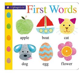 Alphaprints First Words Board Book