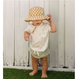 Acorn Checkmate Wide Brim Bucket Hat Small 50cm