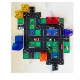 Learn & Grow Magnetic Tile Topper Road Pack 40pc