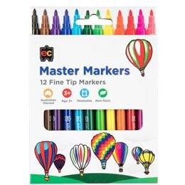 Master Markers 12 Fine Tip Markers (d)