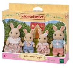 Sylvanian Milk Rabbit Family