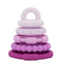 Jellystone Rainbow Stacker & Teether Toy Raspberry Ombre