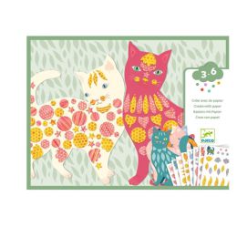 Djeco Elodie's Cute Cats Create with Paper Craft