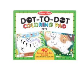 Melissa & Doug 123 Dot-to-Dot Coloring Pad - Pets (d)
