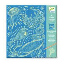 Djeco Scratch Boards Sea Life