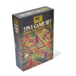 2 In 1 Game Set Snakes & Ladders & Ludo
