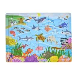 24pc Jigsaw Puzzle Aussie Sea Animals & Their Names