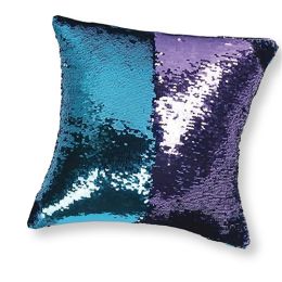 Jellystone Sensory Sequin Cushion - Blue + Purple