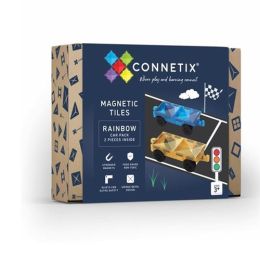 Connetix Magnetic Tiles Rainbow Car Pack 2pc