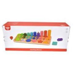 Tooky Toy Counting Stacker With Shapes (d)